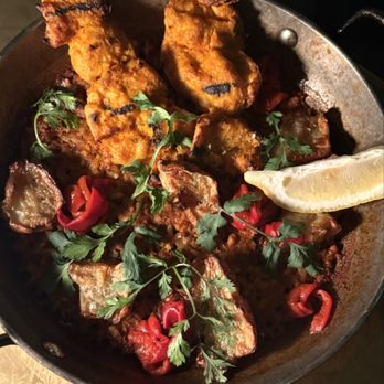 Le Basque - Grilled chicken paella - Vegan Near Me - New York, New York