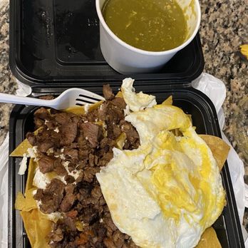 Don Chilaquiles - Green Chilaquiles with Carne Asada - Mexican Near Me - La Puente, California Don Chilaquiles - Green Chilaquiles with Carne Asada - Mexican Near Me - La Puente, California
