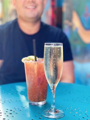 Photo of Vesuvio Cafe - San Francisco, CA, US. Avissi Prosecco + Bloody Mary