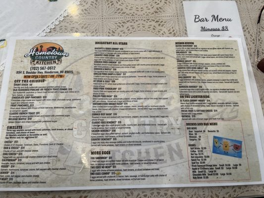 Menu photo 8 Hometown Country Kitchen Henderson, NV Menu photo 8 Hometown Country Kitchen Henderson, NV