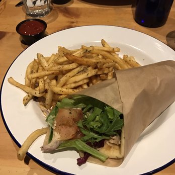 Kentro Greek Kitchen - Chicken Pita! Comes with yummy seasoned fries! - Greek Near Me - Fullerton, California Kentro Greek Kitchen - Chicken Pita! Comes with yummy seasoned fries! - Greek Near Me - Fullerton, California