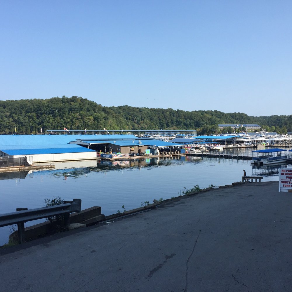 Walking to the dock from the ramp
