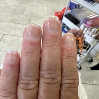 4 Seasons Nails Spa - Basic manicure with clear gloss - Nail Salons Near Me - Temecula, California