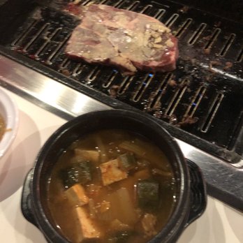 Meat Project - Steak is cooking and Soybean Paste Stew - Korean Near Me - Centreville, Virginia Meat Project - Steak is cooking and Soybean Paste Stew - Korean Near Me - Centreville, Virginia