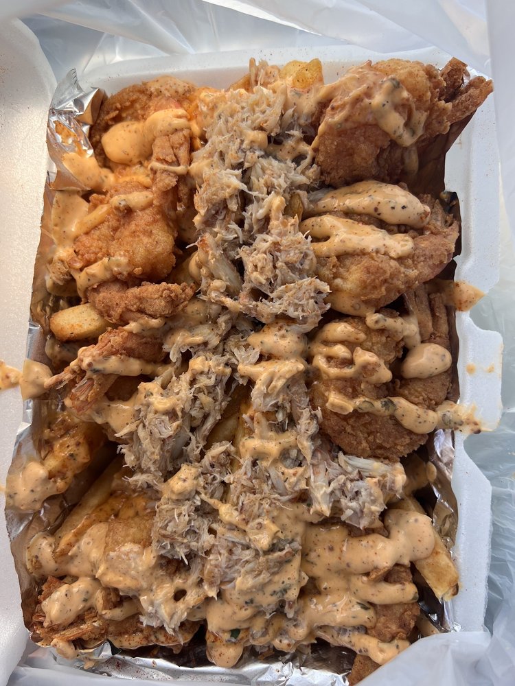 Food from Chef Racks Garlic Crabs