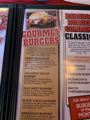 Menu photo 4 Baraboo Burger Company Baraboo, WI