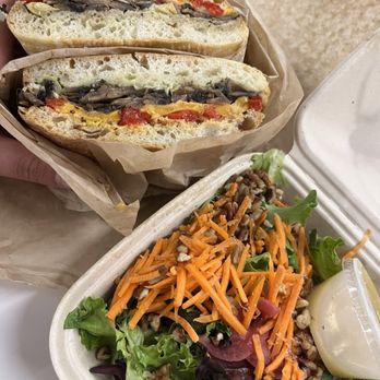 Lemon Tree - Vegetarian Mushroom and Artichoke Cheesesteak Sandwich with Lemon Tree Co Salad - Sandwiches Near Me - Boise, Idaho Lemon Tree - Vegetarian Mushroom and Artichoke Cheesesteak Sandwich with Lemon Tree Co Salad - Sandwiches Near Me - Boise, Idaho