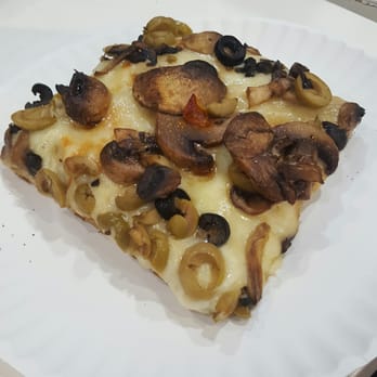 Slices Of Brooklyn - Mushroom olive slice - Pizza Near Me - Brooklyn, New York Slices Of Brooklyn - Mushroom olive slice - Pizza Near Me - Brooklyn, New York