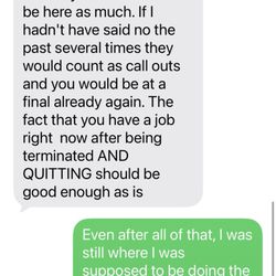 Family Dollar - How am I unreliable if I'm still showing up even though I TRIED to call out? I still showed up did my job and went home.