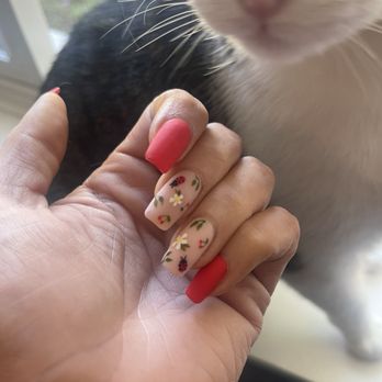 Private Beach Salon - Photo of my hard gel manicure with hand pained nail art by Brooke - Nail Salons Near Me - Arroyo Grande, California Private Beach Salon - Photo of my hard gel manicure with hand pained nail art by Brooke - Nail Salons Near Me - Arroyo Grande, California