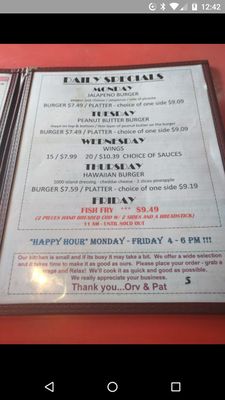 Menu photo 8 Amber Inn Bar & Grill Eau Claire, WI