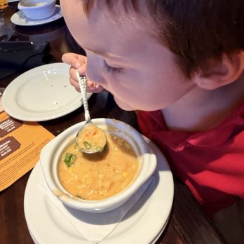 LongHorn Steakhouse - Kids left the shrimp and lobster chowder - Steakhouses Near Me - Bakersfield, California LongHorn Steakhouse - Kids left the shrimp and lobster chowder - Steakhouses Near Me - Bakersfield, California
