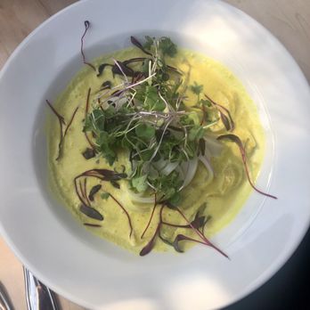 Spoonline Bistro - Thai yellow curry with rice noodles - Wine Bars Near Me - Girdwood, Alaska
