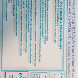 P & S Sweets and Treats - Menu's sweeter side