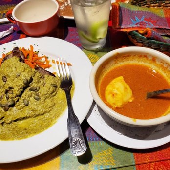 Restaurant Mole Del Rey - What's left of the Rabo de Mestiza (poached eggs in a spicy chile poblano tomato based broth) - fave! - Mexican Near Me - Bell, California Restaurant Mole Del Rey - What's left of the Rabo de Mestiza (poached eggs in a spicy chile poblano tomato based broth) - fave! - Mexican Near Me - Bell, California