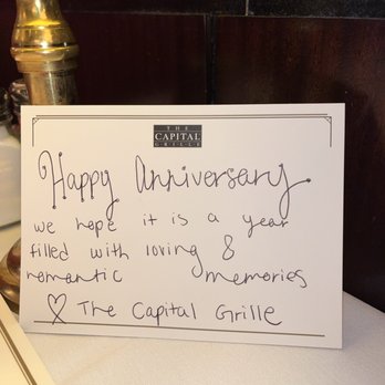The Capital Grille - Card from the restaurant - Steakhouses Near Me - Denver, Colorado The Capital Grille - Card from the restaurant - Steakhouses Near Me - Denver, Colorado