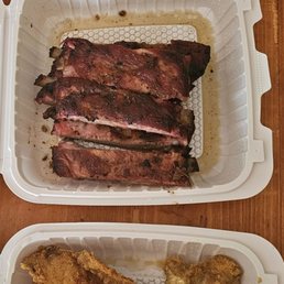 Fried Whiting, Ribs, and Jerk Chicken Fried Whiting, Ribs, and Jerk Chicken
