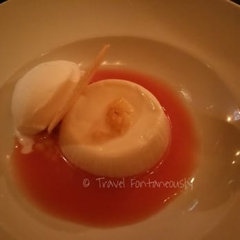 Scarpetta - Panna cotta with coconut ice cream - Italian Near Me - New York, New York Scarpetta - Panna cotta with coconut ice cream - Italian Near Me - New York, New York