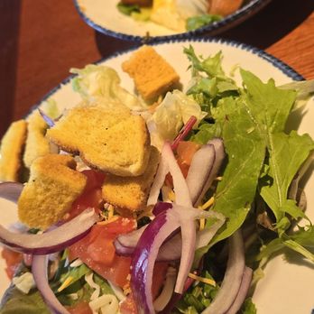 Red Lobster - House salad and Dragon Shrimp - Seafood Near Me - Bakersfield, California