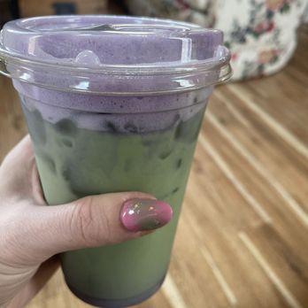 The Blue Foot  Cafe - Lavender Matcha - Juice Bars & Smoothies Near Me - Wareham, Massachusetts