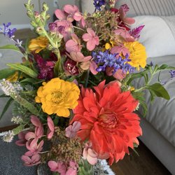 Lovely arrangement of flowers.