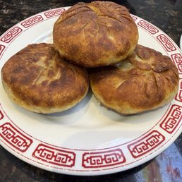 Chive and egg pancakes