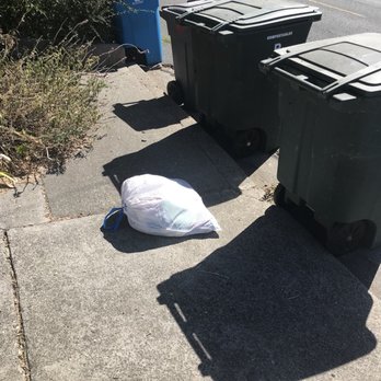 Recology-Vallejo - Driver threw this bag onto our sidewalk instead of into the truck and left. LAZY. - Recycling Center Near Me - Vallejo, California Recology-Vallejo - Driver threw this bag onto our sidewalk instead of into the truck and left. LAZY. - Recycling Center Near Me - Vallejo, California