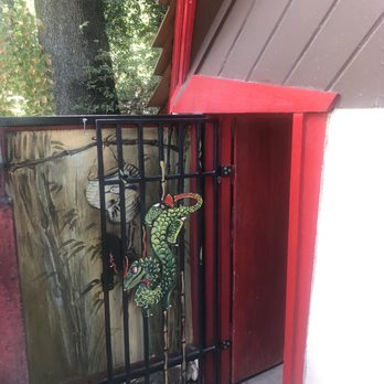 Pixie Woods - Mini restroom that miraculously fits an adult lol - Amusement Parks Near Me - Stockton, California