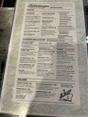 Menu photo 2 Humdinger Brewing Arroyo Grande, CA