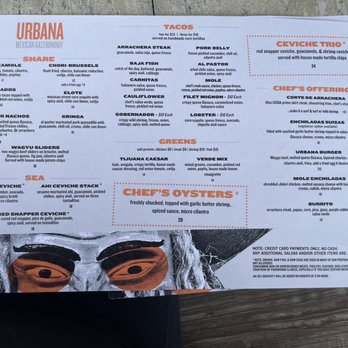 Urbana - Menu - Mexican Near Me - San Diego, California Urbana - Menu - Mexican Near Me - San Diego, California