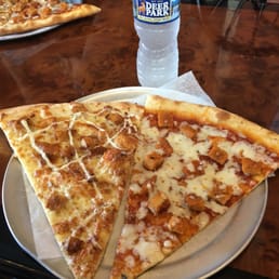 Left: bacon, chicken, and ranch. Right: chicken parm. Very good! Left: bacon, chicken, and ranch. Right: chicken parm. Very good!