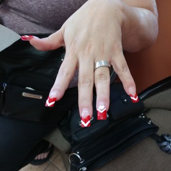 Nail Tops - These are my mom's nails after two and a half weeks. She is getting them filled and getting a new design. :) - Nail Salons Near Me - Las Vegas, Nevada Nail Tops - These are my mom's nails after two and a half weeks. She is getting them filled and getting a new design. :) - Nail Salons Near Me - Las Vegas, Nevada