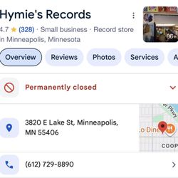 Hymie's Vintage Records - Proof of closure