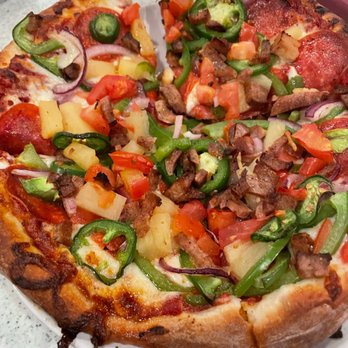 Oggi's - Oggi's Special The Works Pizza (sub olives for pineapple). - Pizza Near Me - San Diego, California Oggi's - Oggi's Special The Works Pizza (sub olives for pineapple). - Pizza Near Me - San Diego, California