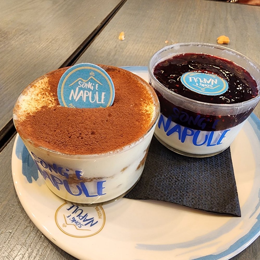 Song E Napule - Rutherford - Tiramisu, raspberry panna cotta - Pizza Near Me - Rutherford, New Jersey Song E Napule - Rutherford - Tiramisu, raspberry panna cotta - Pizza Near Me - Rutherford, New Jersey
