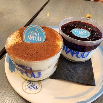 Song E Napule - Tiramisu, raspberry panna cotta - Pizza Near Me - Rutherford, New Jersey