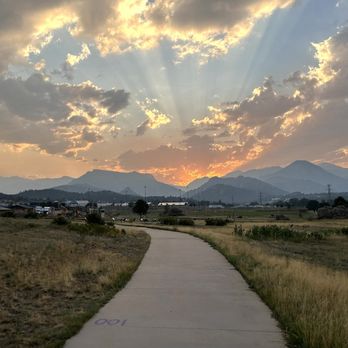 Stanley Park Bike Park - Sunset over Rocky Mountain National Park - Playgrounds Near Me - Estes Park, Colorado Stanley Park Bike Park - Sunset over Rocky Mountain National Park - Playgrounds Near Me - Estes Park, Colorado