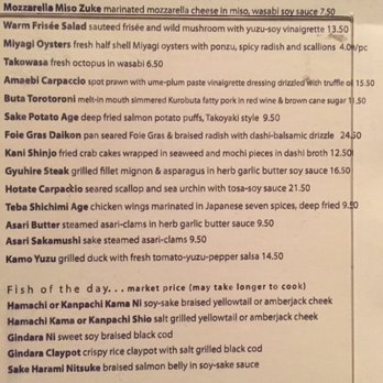 Gochi - Mountain View - Daily specials. Teba shichimi age (fried chicken wings) were great - Japanese Near Me - Mountain View, California Gochi - Mountain View - Daily specials. Teba shichimi age (fried chicken wings) were great - Japanese Near Me - Mountain View, California