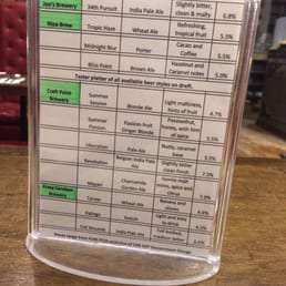 Craft beer selection Craft beer selection