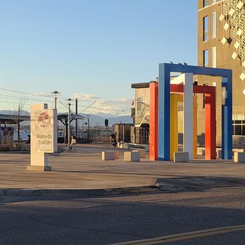 RTD Alameda Station - Four Chromatic Gates by Herbert Bayer is at this station 02-25-2024 - Public Transportation Near Me - Denver, Colorado RTD Alameda Station - Four Chromatic Gates by Herbert Bayer is at this station 02-25-2024 - Public Transportation Near Me - Denver, Colorado