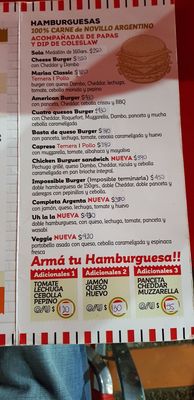 Menu photo 2 Marisa al corte San Bernardo, B