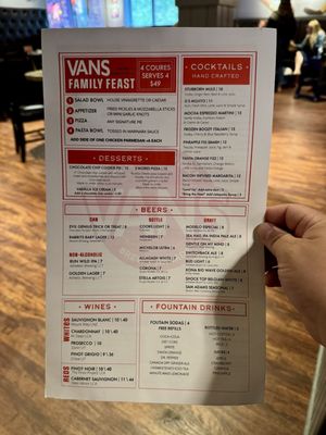 Menu photo 2 VANS Bar Style Pizza Danbury, CT Menu photo 2 VANS Bar Style Pizza Danbury, CT