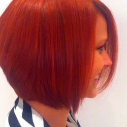 Salon Bella - Fiery Red Bob