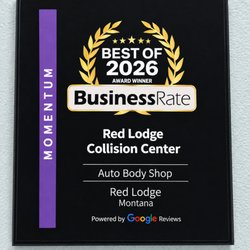 Red Lodge Collision - Our award for best Auto Body shop in Red Lodge