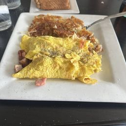 Meat lovers omelette
