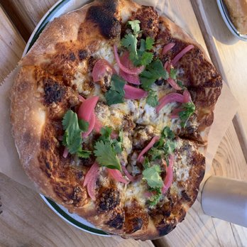 The Nest - Burnt ends bbq pizza $15 - Waffles Near Me - Ojai, California