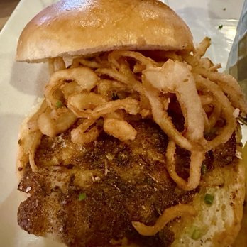 Square Grouper Bar & Grill - Blackened Grouper Sandwich (Delicious) - Seafood Near Me - Cudjoe Key, Florida Square Grouper Bar & Grill - Blackened Grouper Sandwich (Delicious) - Seafood Near Me - Cudjoe Key, Florida