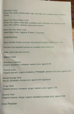 Menu photo 4 Green Eats Glen Cove, NY