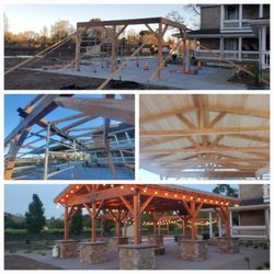 New Look Landscape - Overhang, stamp concrete, rock pillars, and much more