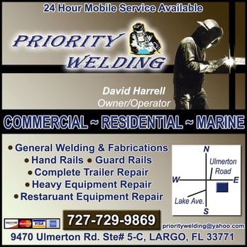 Priority Welding - Metal Fabricators Near Me - Largo, Florida Priority Welding - Metal Fabricators Near Me - Largo, Florida